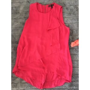 Ruffled Fuchsia Pink Ruffled Top